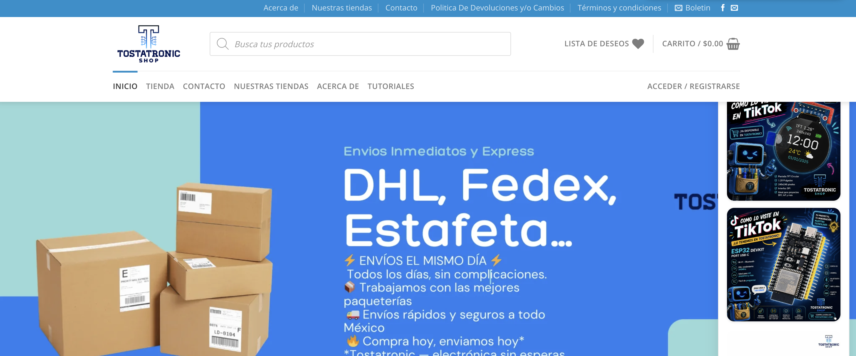 Miniatura de E-Commerce Tostatronic